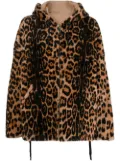 Yves Salomon animal-print lambs wool jacket - Neutrals