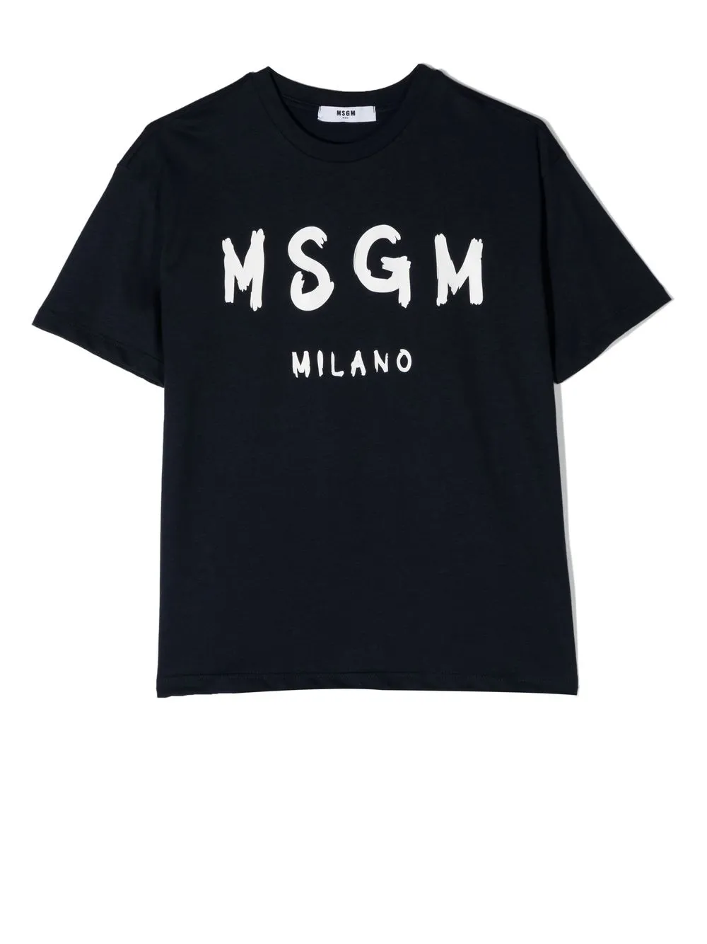 

MSGM Kids playera con logo estampado - Azul