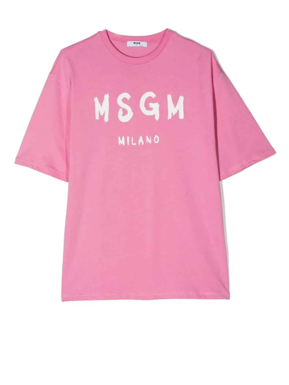 

MSGM Kids playera con logo estampado - Rosado