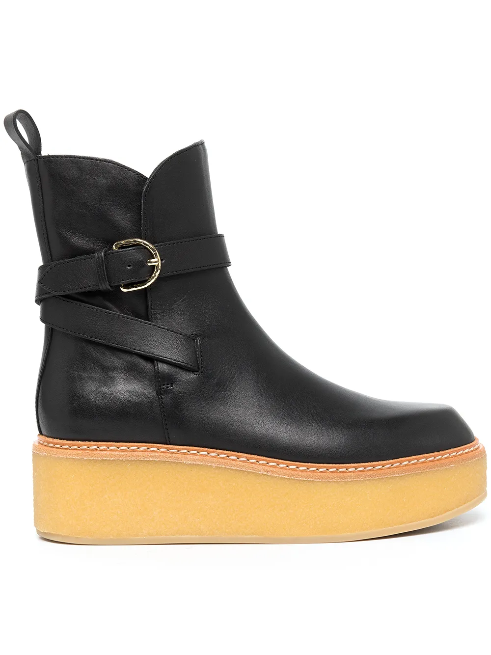 Ulla Johnson Lennox Flatform Ankle Boots - Farfetch