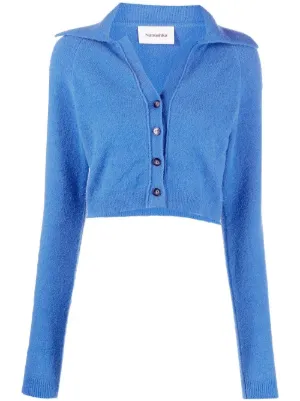 Baby blue hot sale cropped cardigan