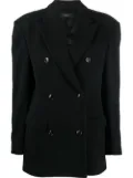 AMIRI double-breasted cotton blazer - Black
