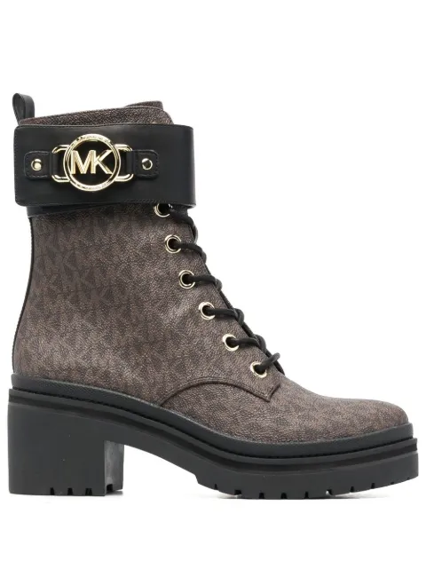 Michael Michael Kors Rory monogram-print combat boots