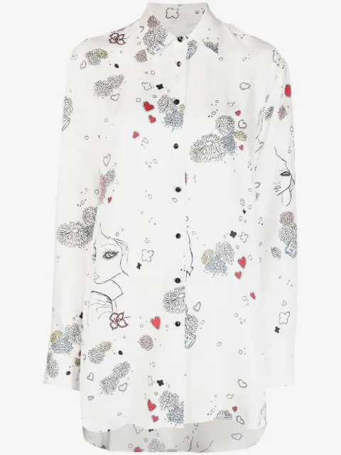 Macgraw camisa de seda Rythmic