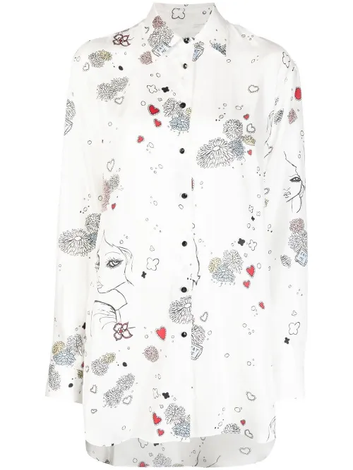 Chemise Rythmic oversize en soie - Macgraw - Modalova