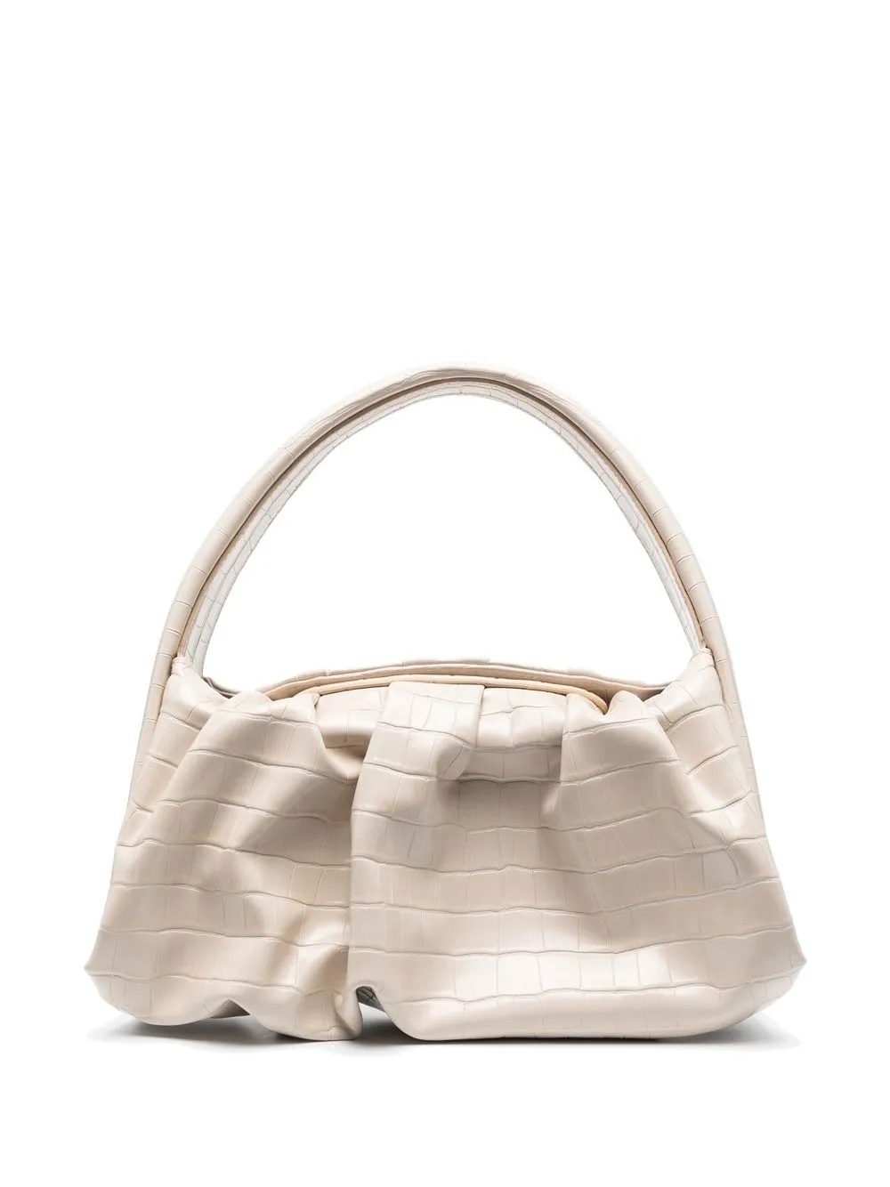 Themoirè Crocodile-effect Leather Tote Bag In Neutrals