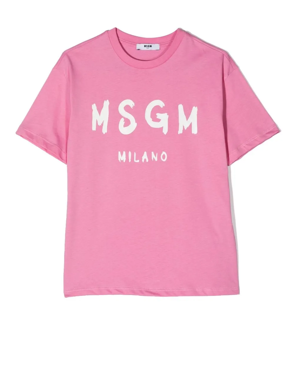 

MSGM Kids playera con logo estampado - Rosado