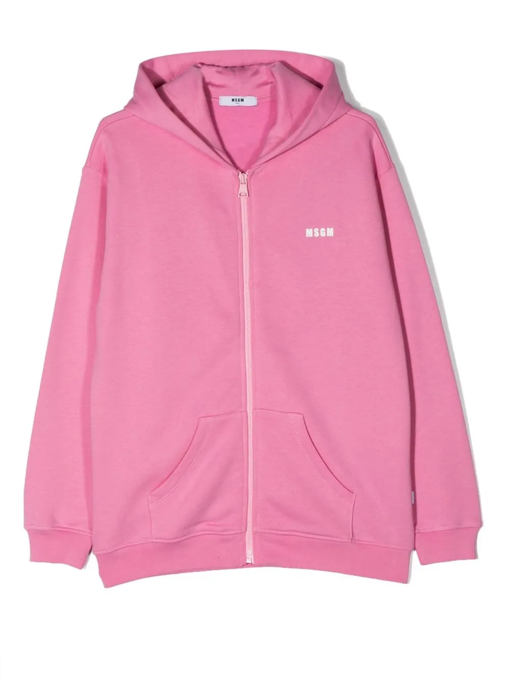 

MSGM Kids TEEN logo-print zip-up hoodie - Pink