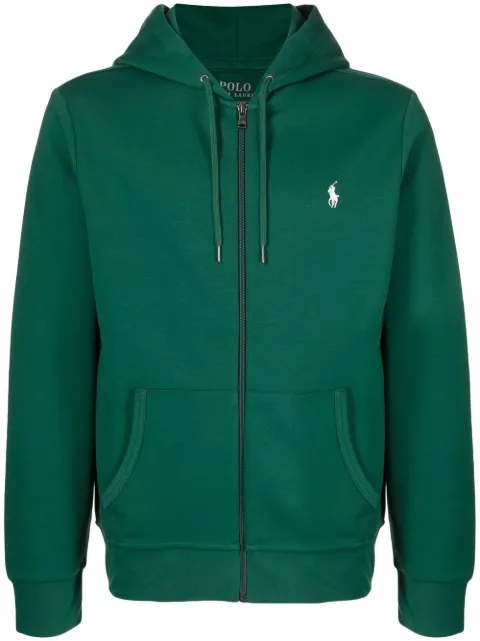Polo Ralph Lauren logo embroidered zip hoodie