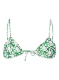 Borgo De Nor floral-print bikini top - Green
