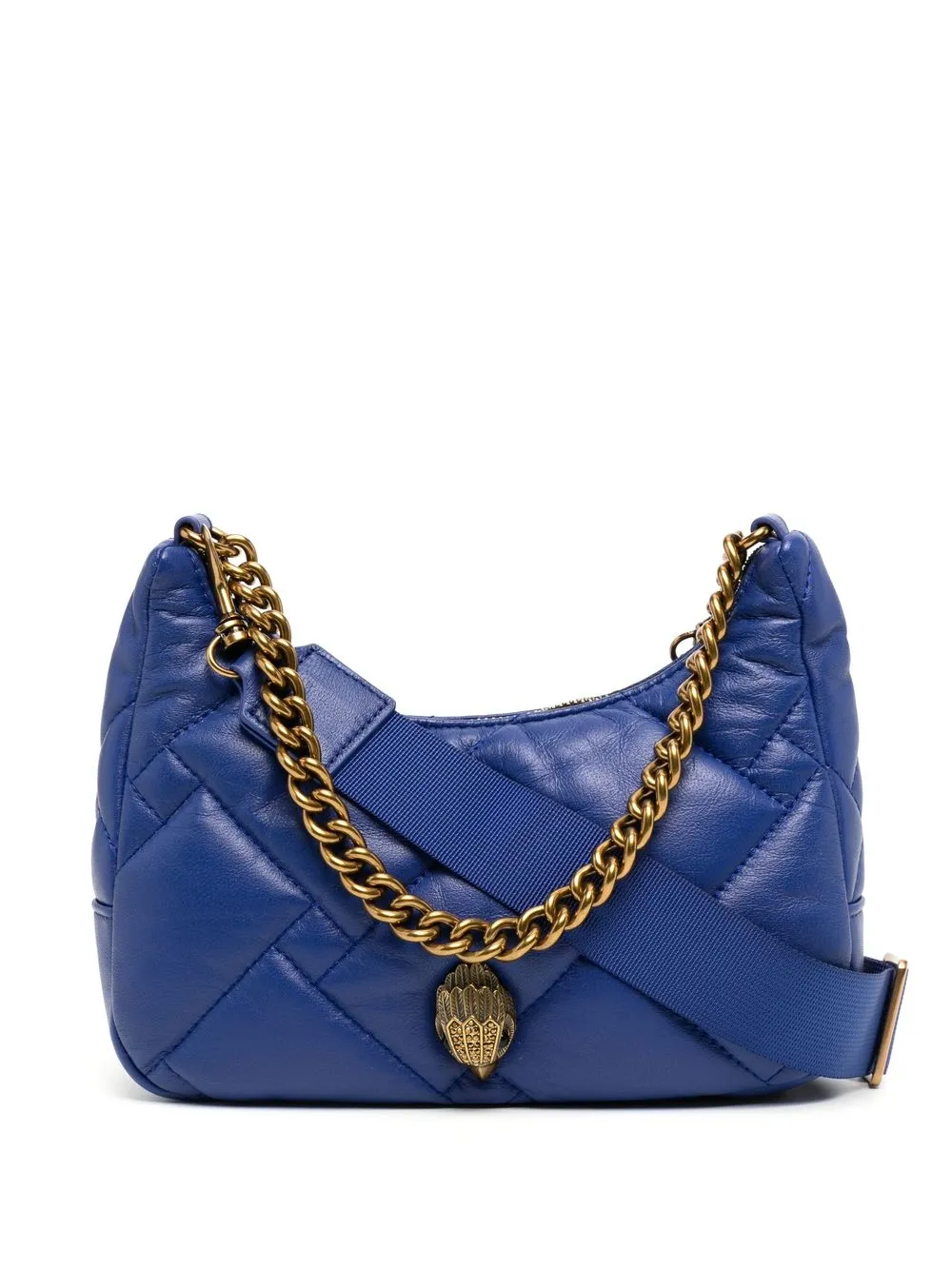 

Kurt Geiger London bolsa capitonada con logo - Azul