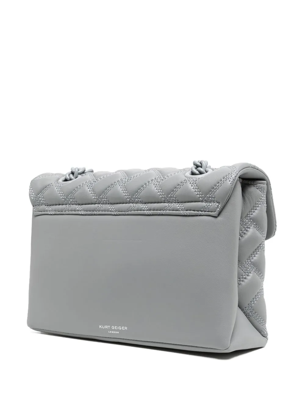 Shop Kurt Geiger Kensington Shoulder Bag In Grey
