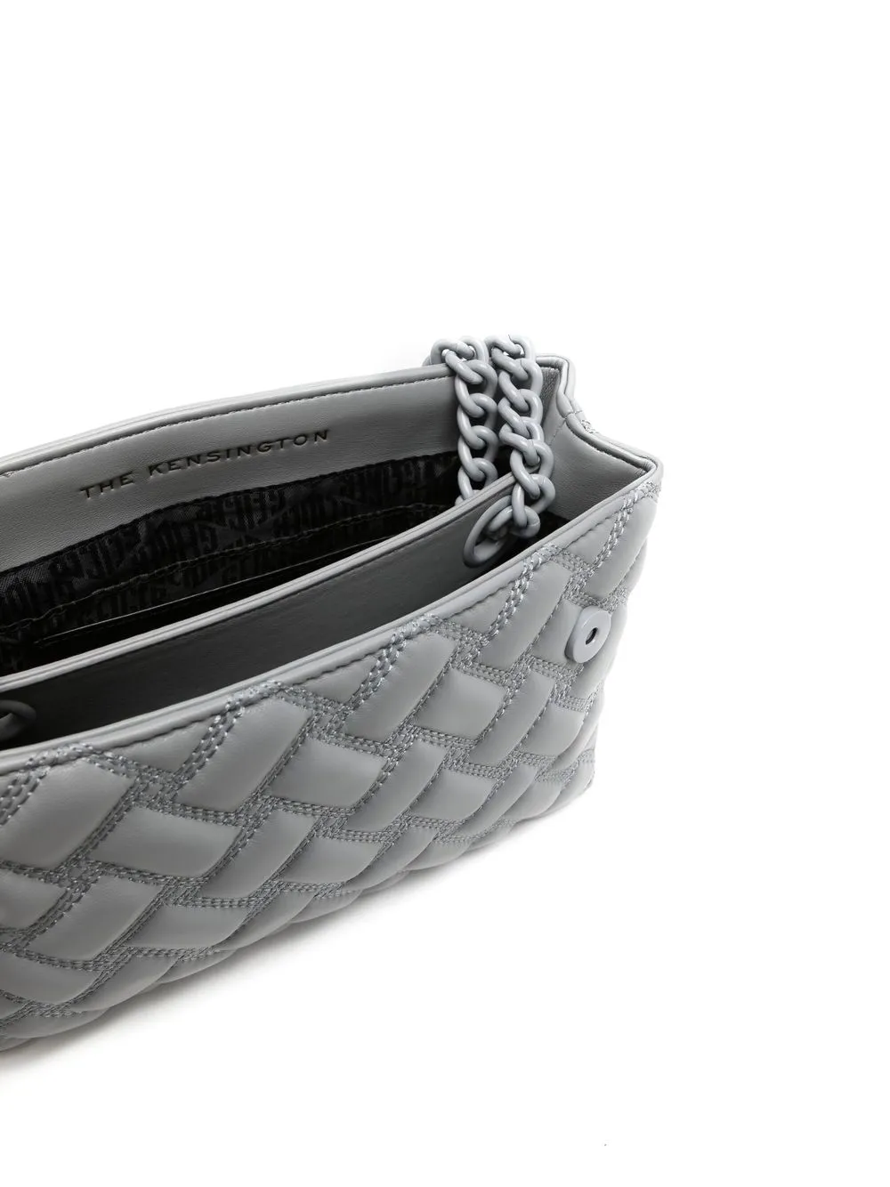 Shop Kurt Geiger Kensington Shoulder Bag In Grey
