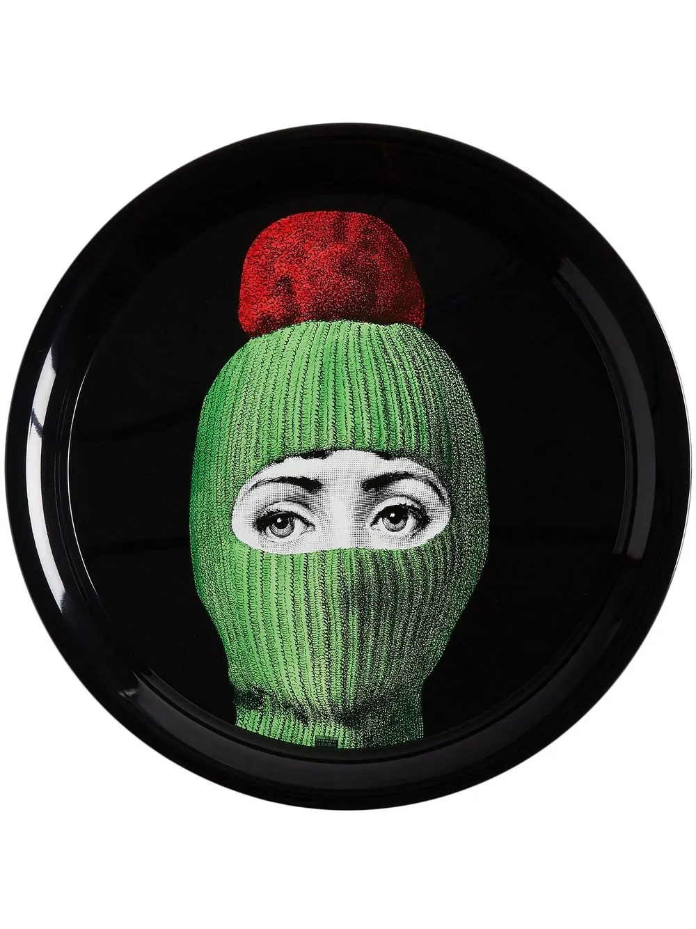 Fornasetti Lux Gstaad トレイ - ブラック Fornasetti Lux Gstaad トレイ - ブラック