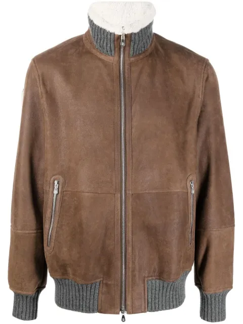 Brunello Cucinelli sheepskin bomber jacket