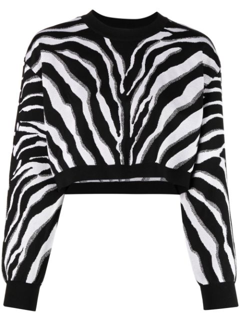 Dolce & Gabbana zebramönstrad kort tröja