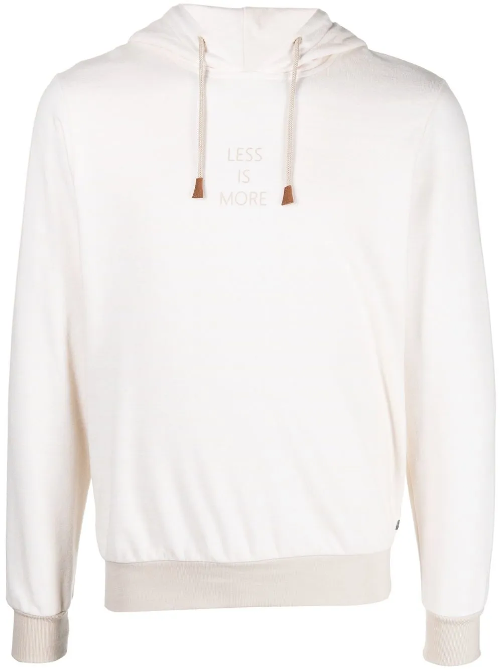 

Eleventy slogan drawstring hoodie - White