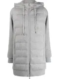 Eleventy Bimateric feather-down cashmere padded coat - Grey
