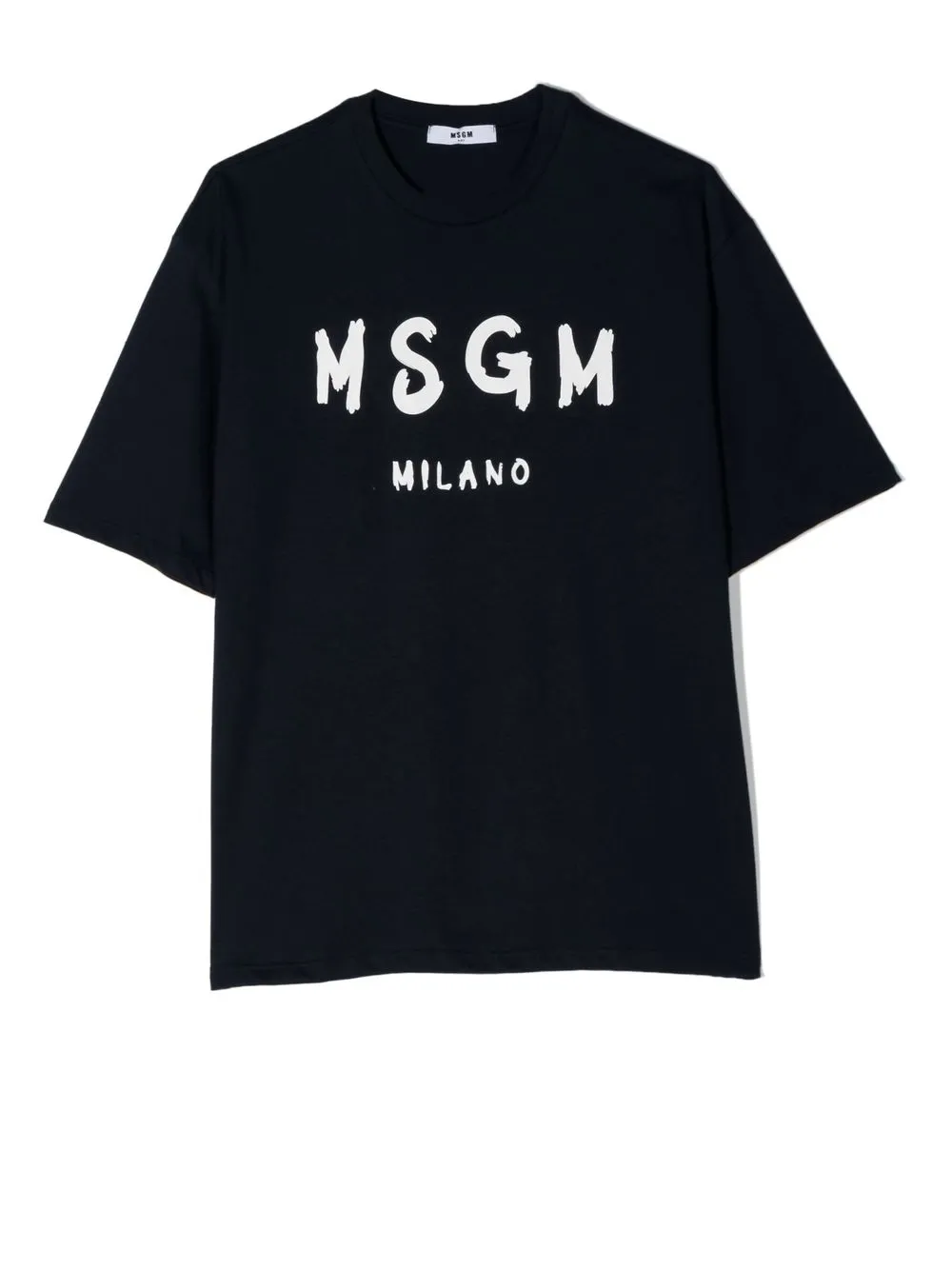 

MSGM Kids playera con logo estampado - Azul