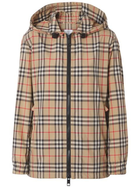 Burberry Vintage Check hooded jacket Women