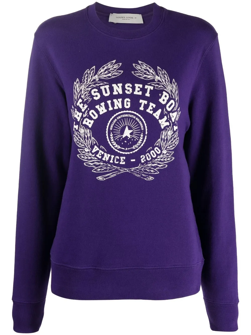 

Golden Goose graphic-print long-sleeve sweatshirt - Purple