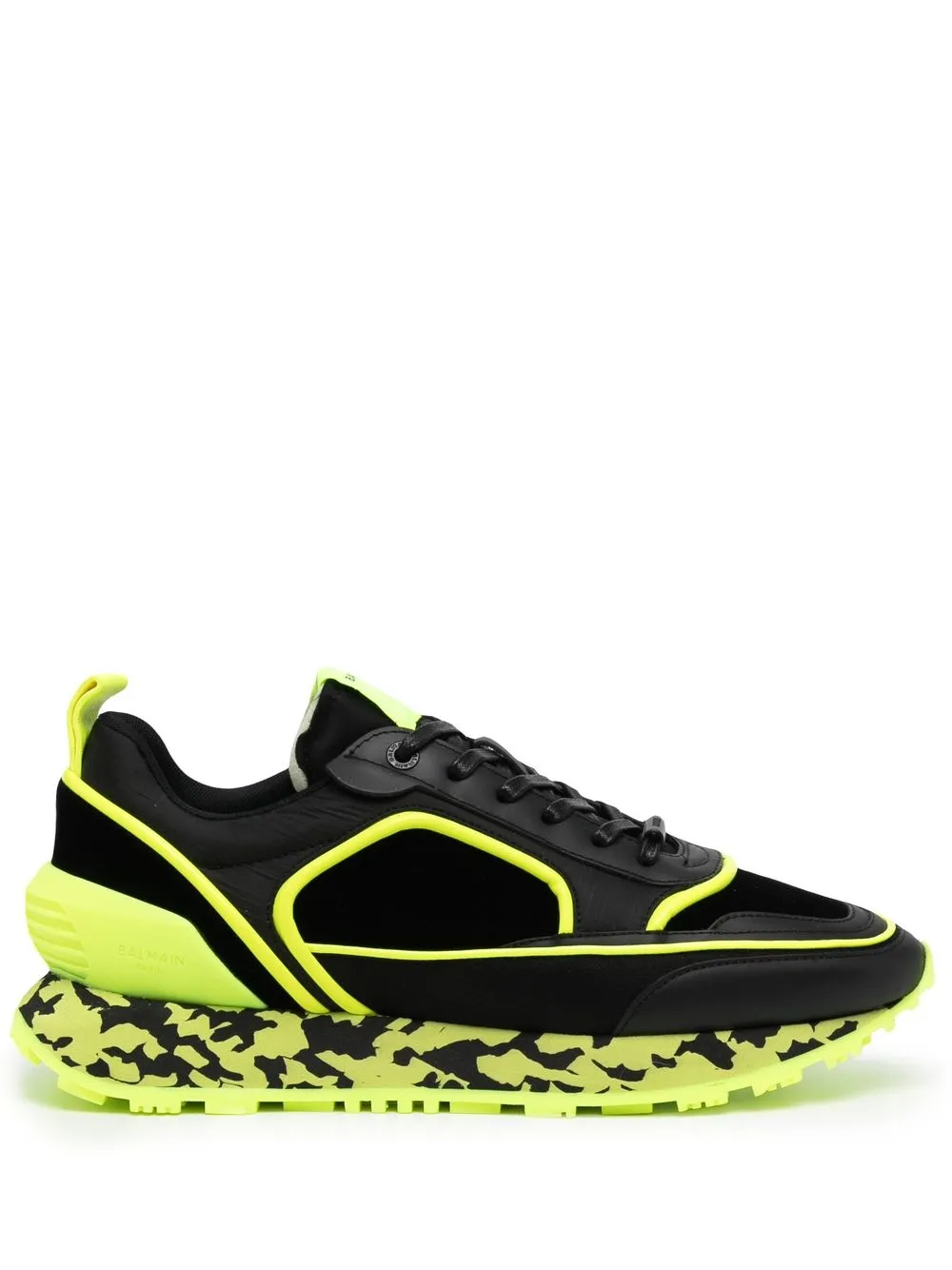 

Balmain tenis con plataforma y diseño de dos tonos - Negro