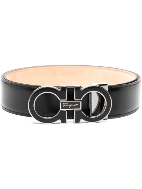 Ferragamo Gancini-buckle leather belt