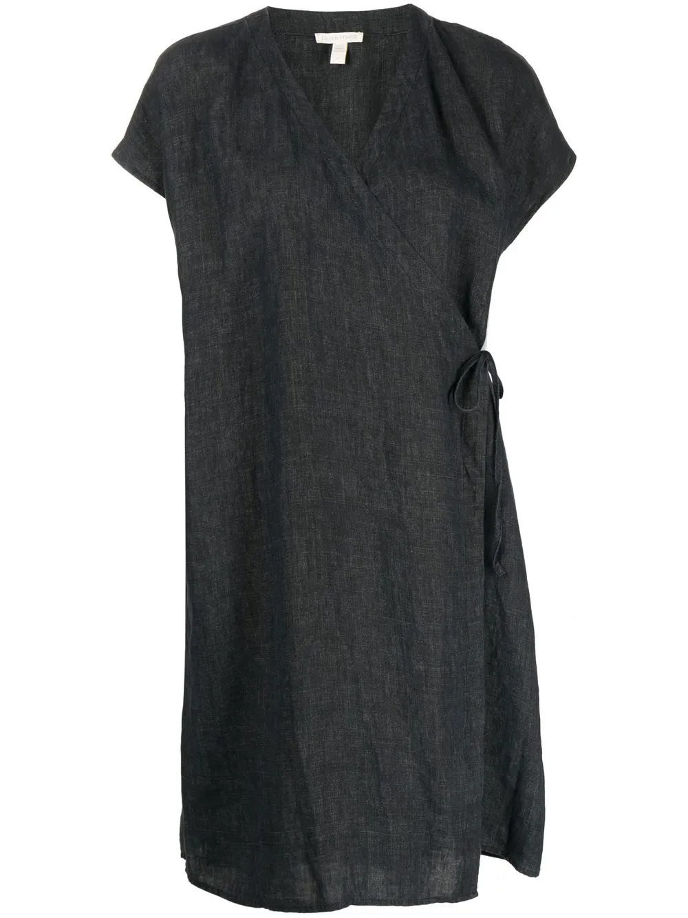 

Eileen Fisher V-neck linen wrap dress - Grey