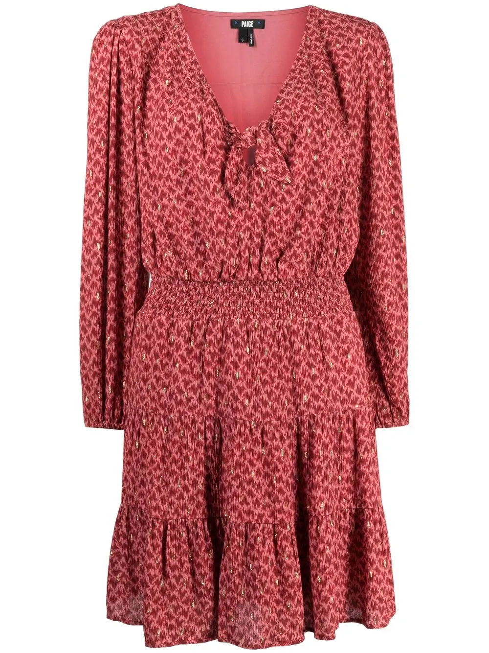 

PAIGE printed mini dress - Red