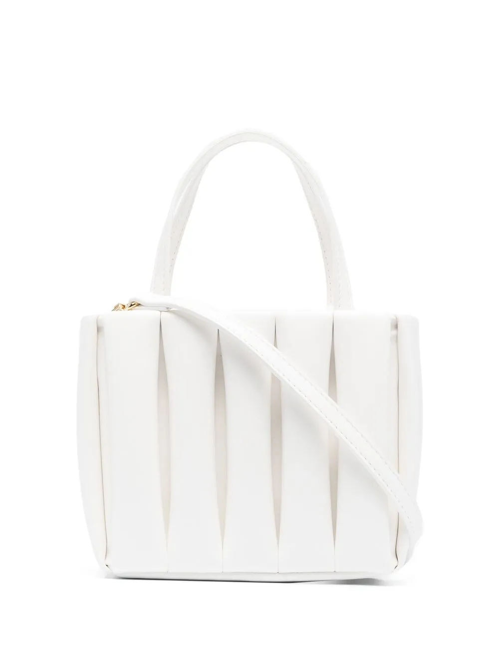 

Themoirè Aria top handle tote - White