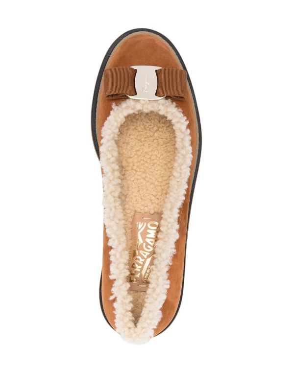 Ferragamo fur outlet slides