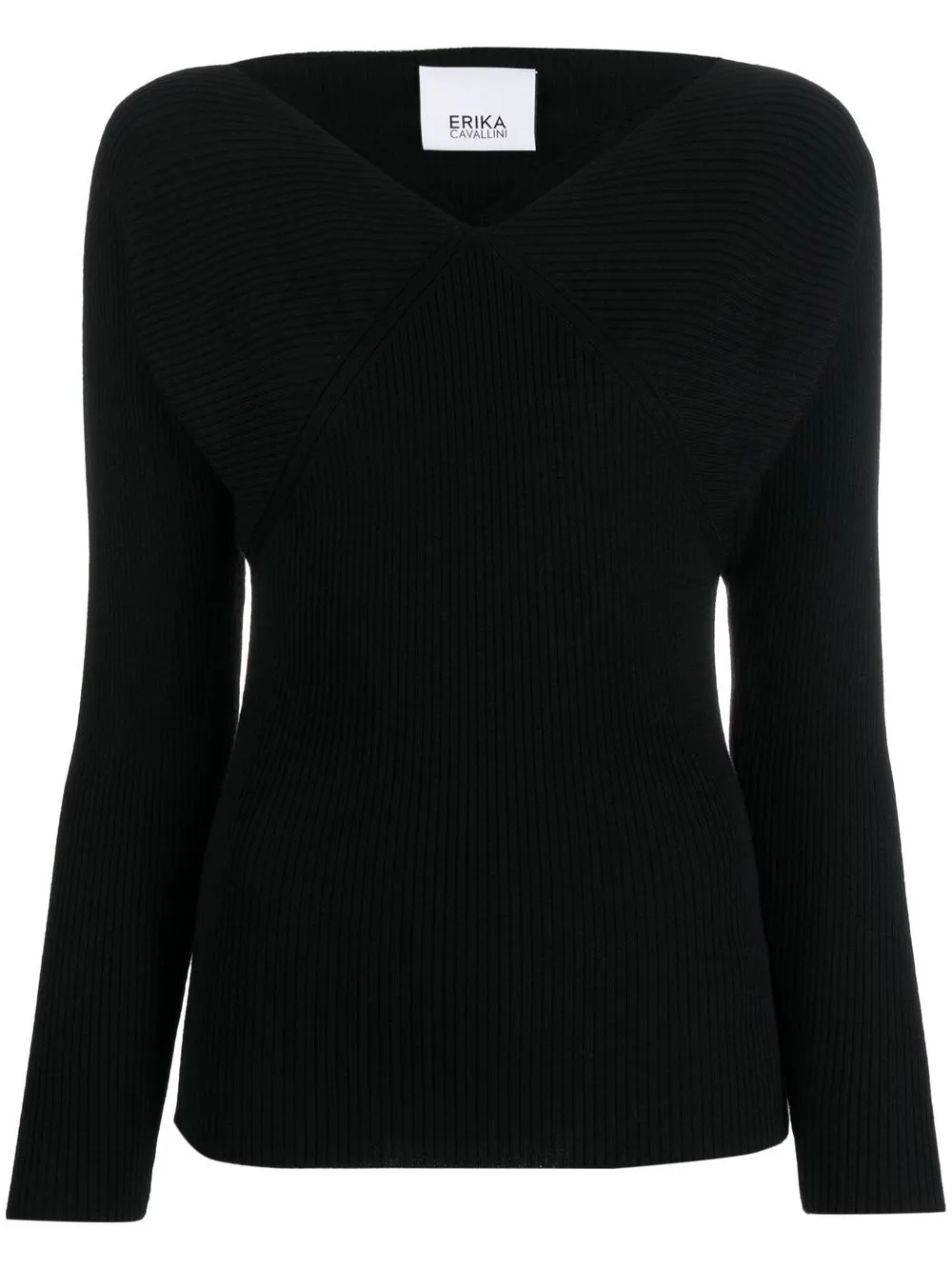 

Erika Cavallini virgin-wool knit sweater - Black