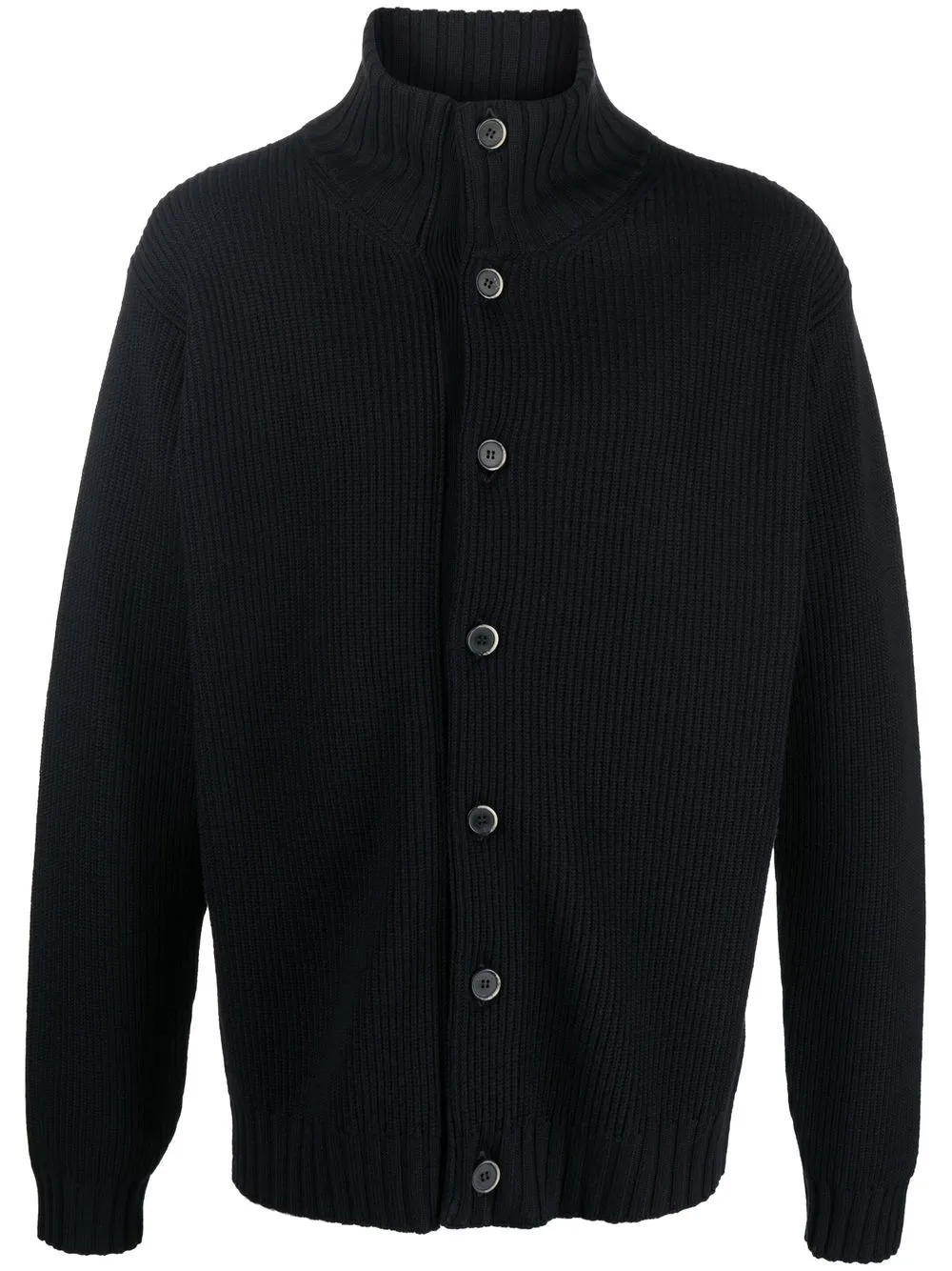 

Barena high neck button-up sweater - Blue