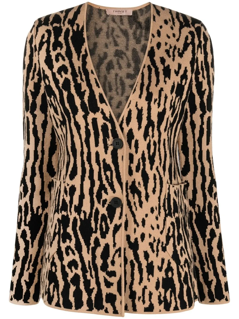 

TWINSET cárdigan con motivo animal print - Neutro