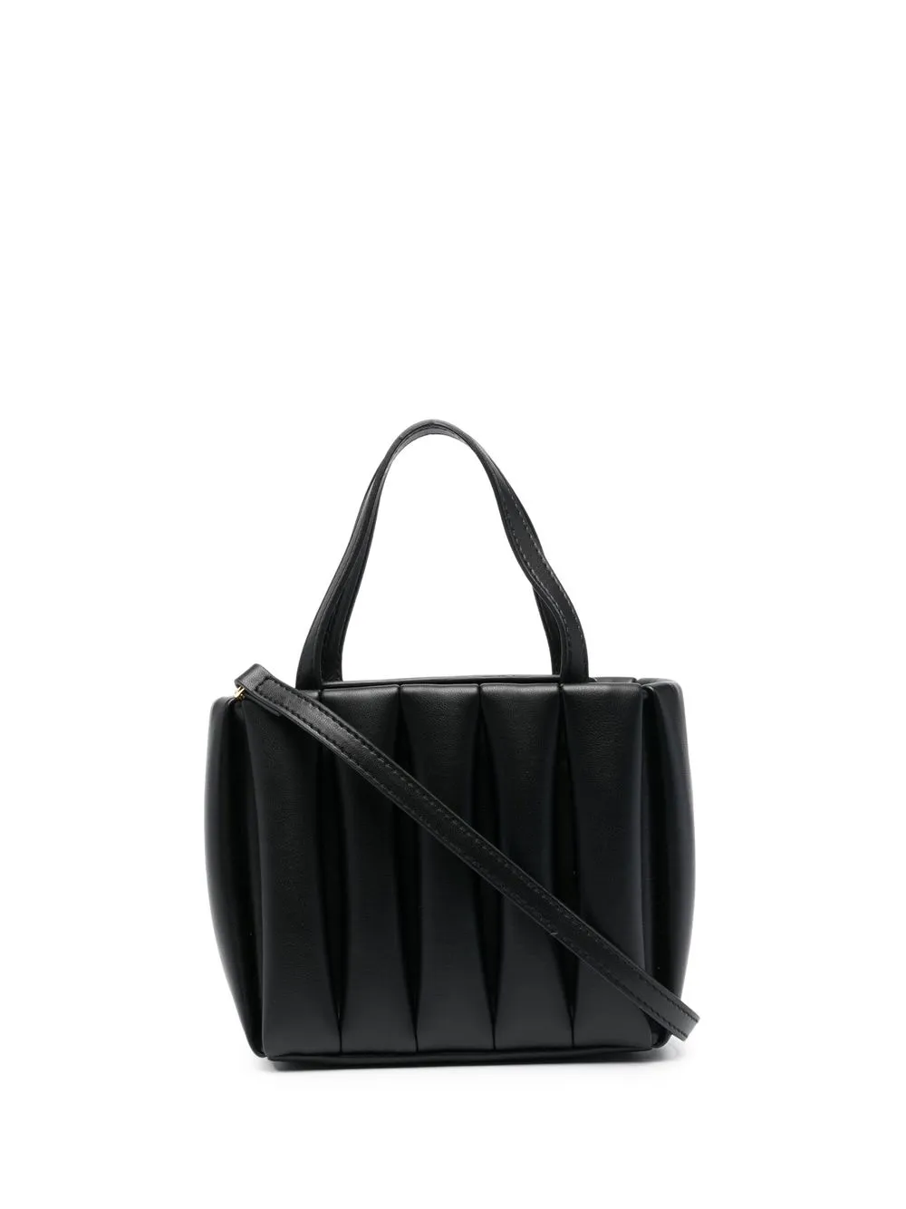 

Themoirè tote Aria con asa superior - Negro