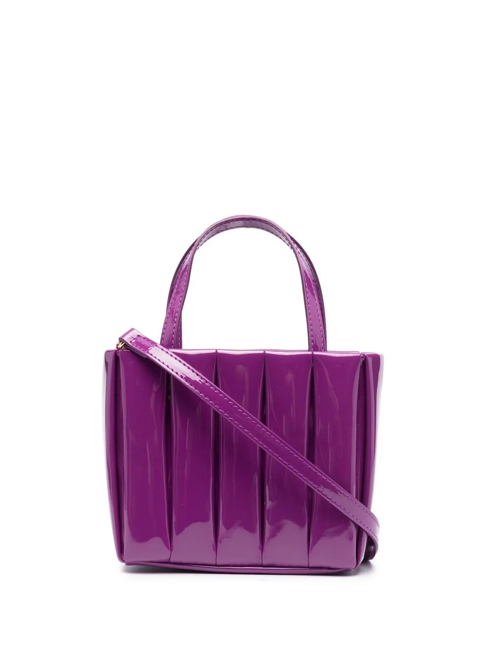 

Themoirè Aria glossy tote bag - Purple