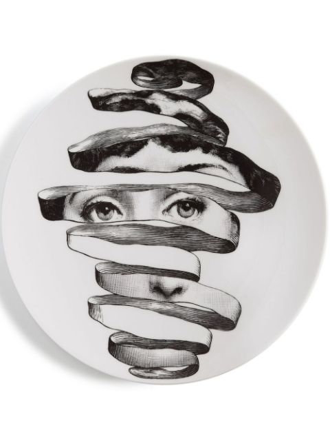 Fornasetti graphic-print plate