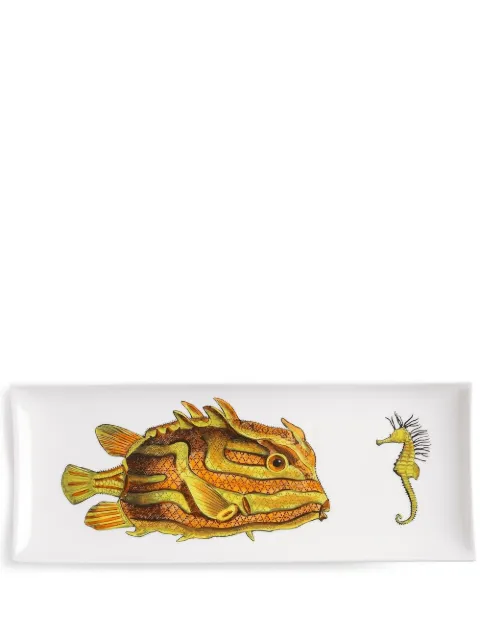 Fornasetti bandeja con peces estampado