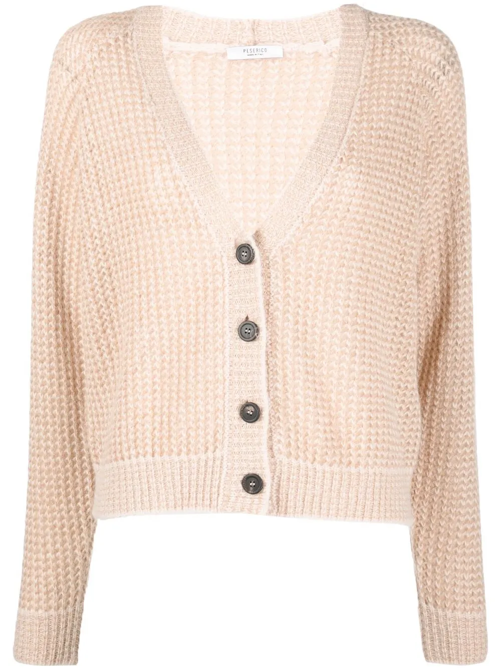 

Peserico pointelle-knit cardigan - Neutrals