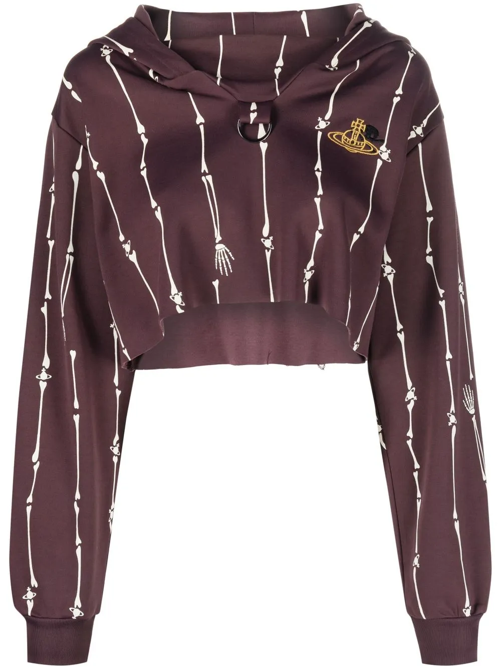 

Vivienne Westwood hoodie corta con logo estampado - Rojo