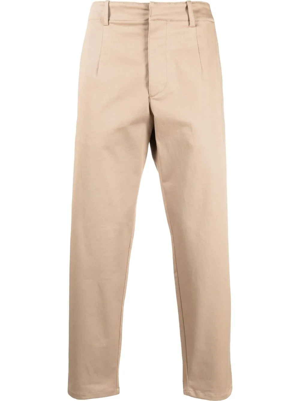 

Prada logo-plaque tailored trousers - Neutrals