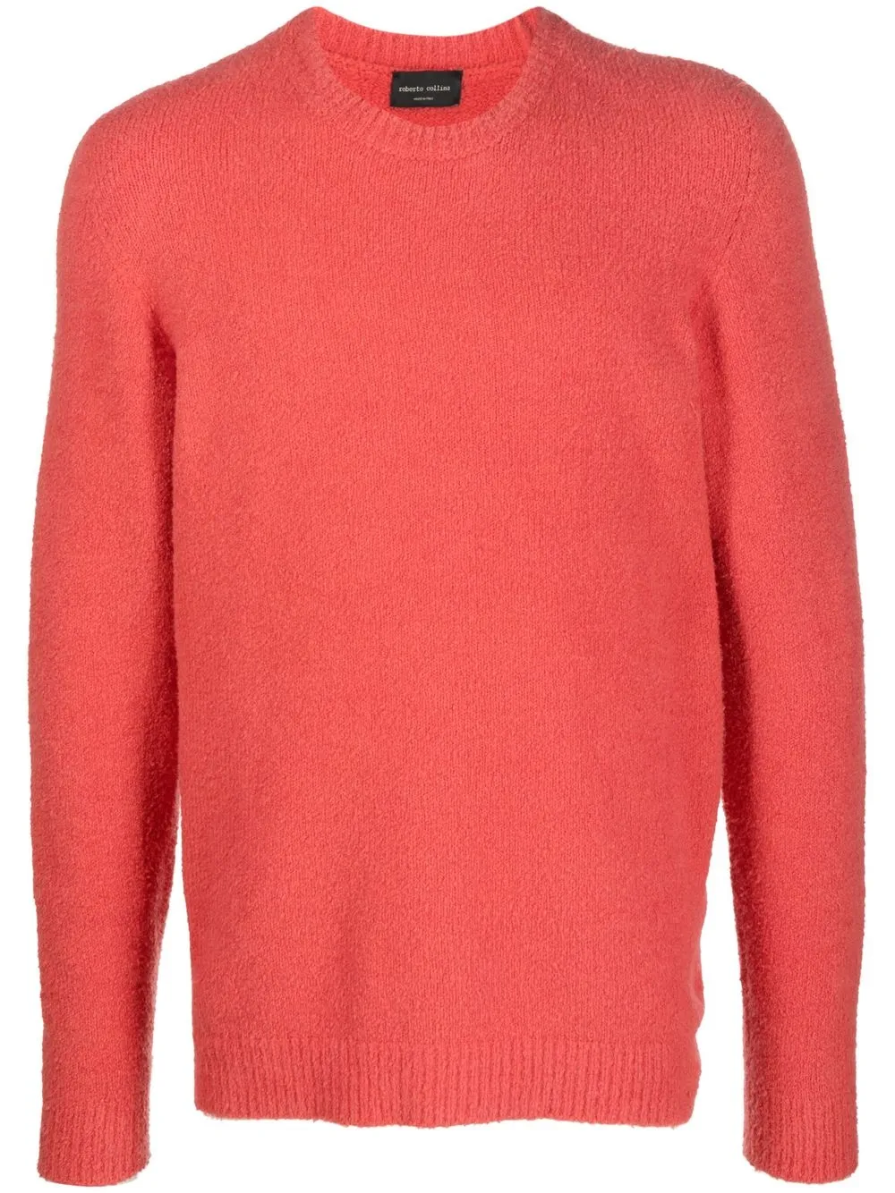 

Roberto Collina ribbed-knit crew neck jumper - Orange