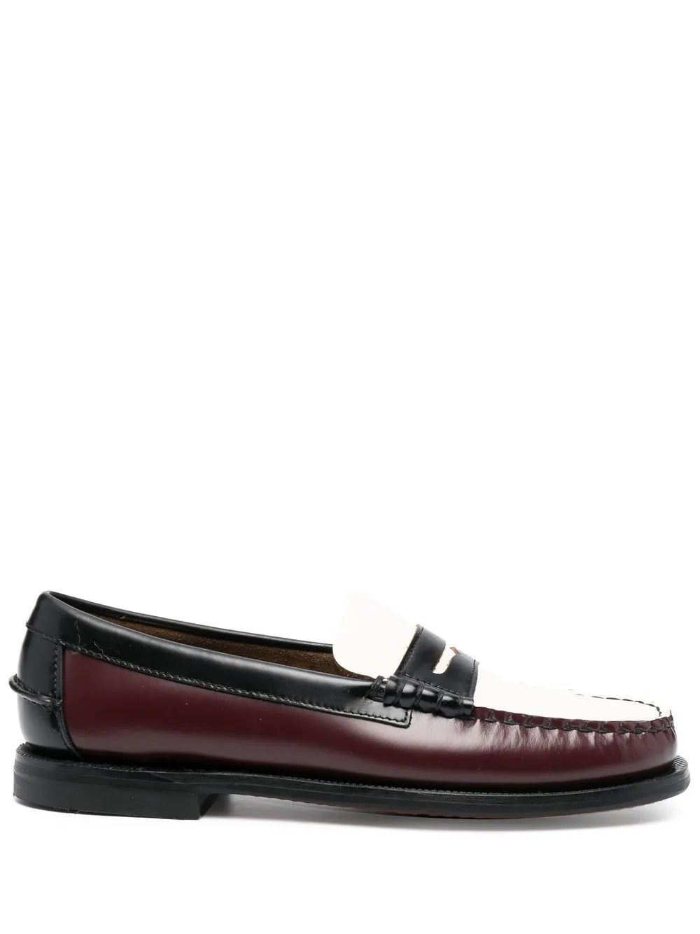 

Sebago leather penny loafers - Red