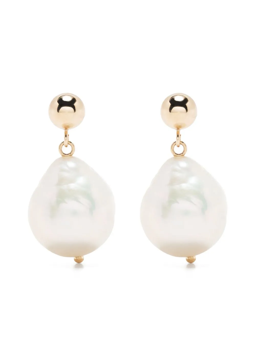 

Mizuki 14kt yellow gold Sea Of Beauty pearl drop earrings