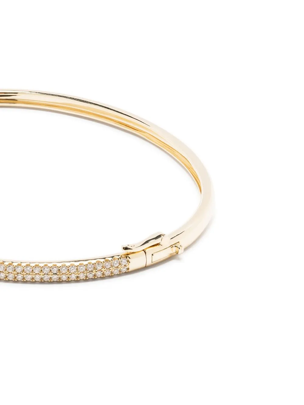 Shop Mizuki 14kt Yellow Gold Sea Of Beauty Diamond Bangle