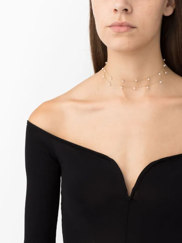 MIZUKI♡ 14K Yellow Gold Sea of Beauty Pearl Necklace Mizuki 14kt Yellow Gold Sea Of Beauty Pearl And Diamond