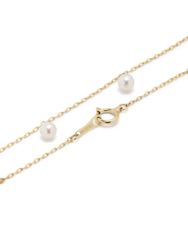MIZUKI♡ 14K Yellow Gold Sea of Beauty Pearl Necklace Mizuki 14kt Yellow Gold Sea Of Beauty Pearl And Diamond