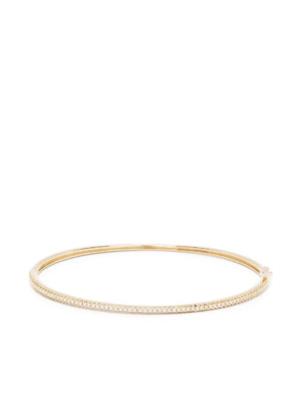 Mizuki 14kt Yellow Gold Sea of Beauty Diamond Bangle