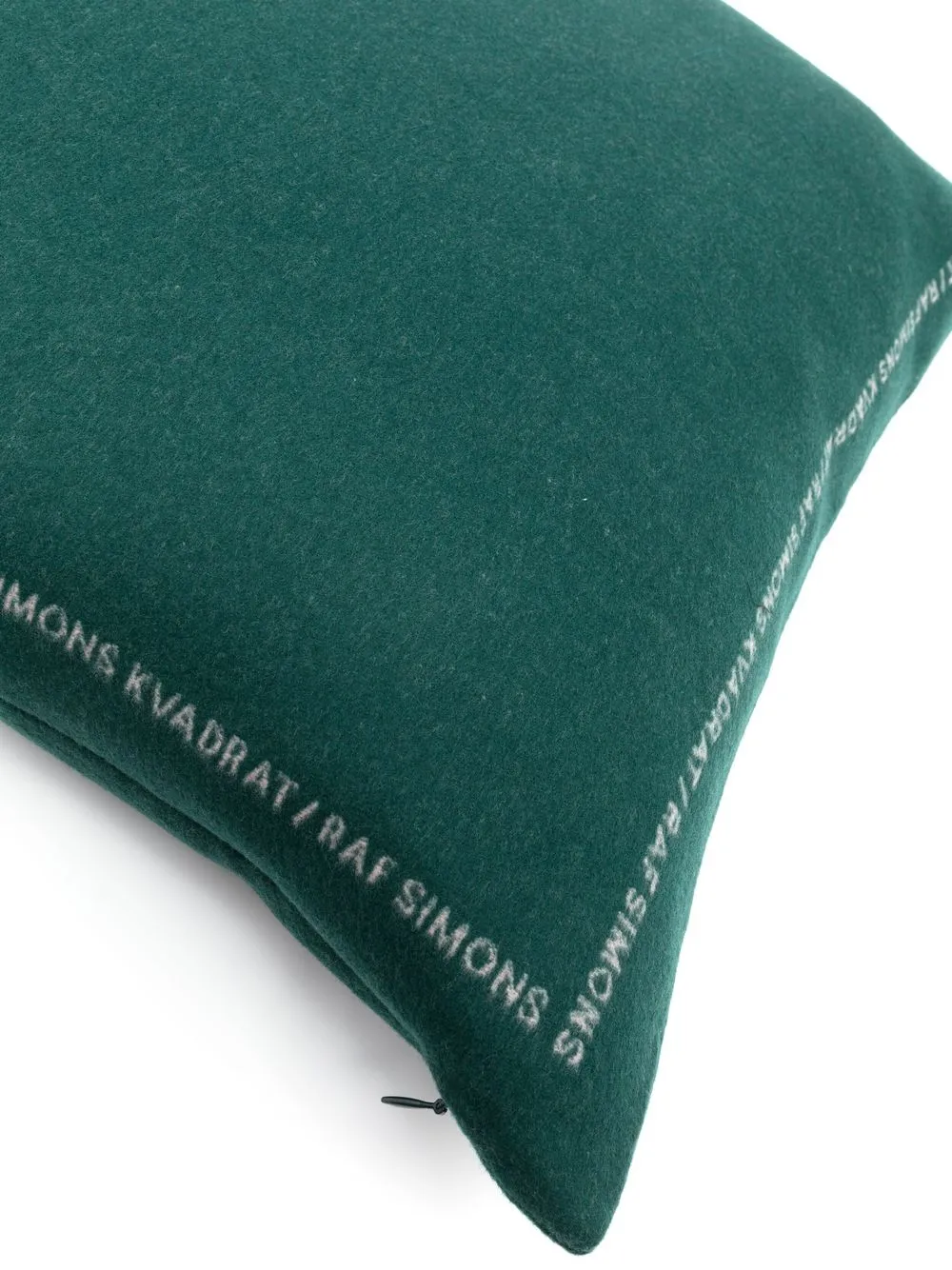  Kvadrat Cojín Con Borde Del Logo De Paccbet X Raf Simons - Verde 