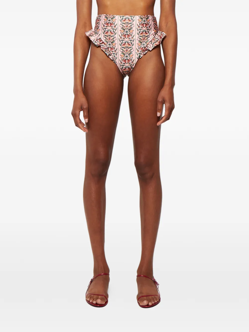 Agua By Agua Bendita Floral-pattern Bikini Bottom In Multi